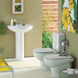 ROCA fürdőszoba (wc, bide, mosdó.)